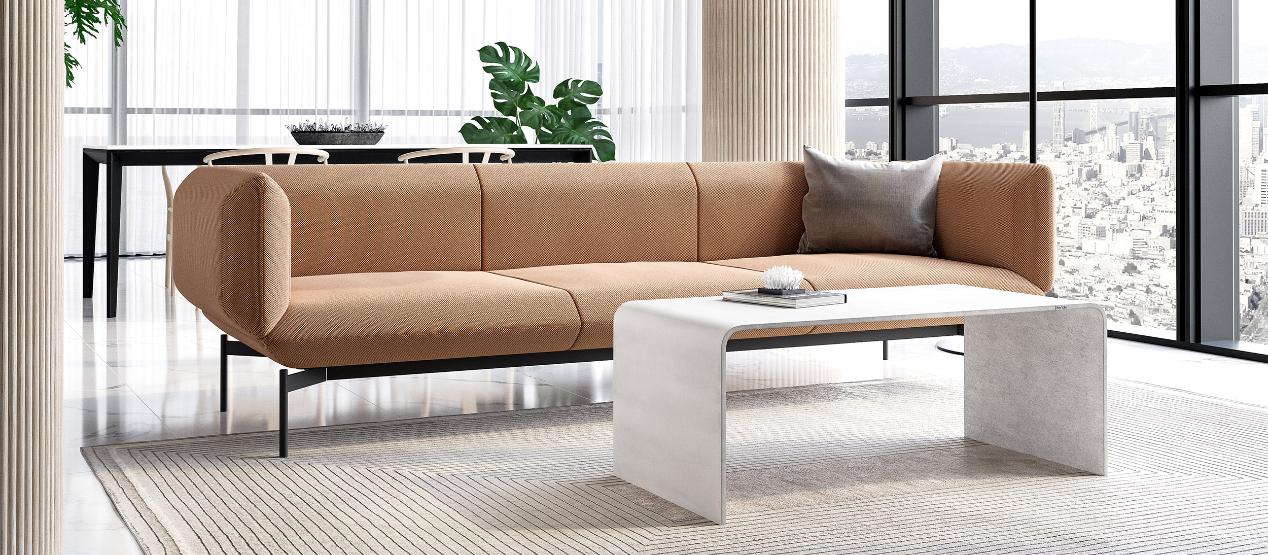 White-concrete-coffe-table-TheCurve-sideview